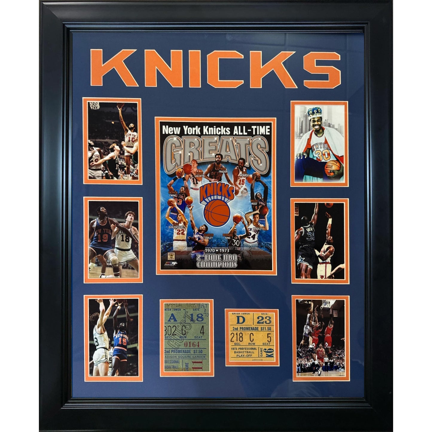 New York Knicks All Time Greats w/ Championship Tickets