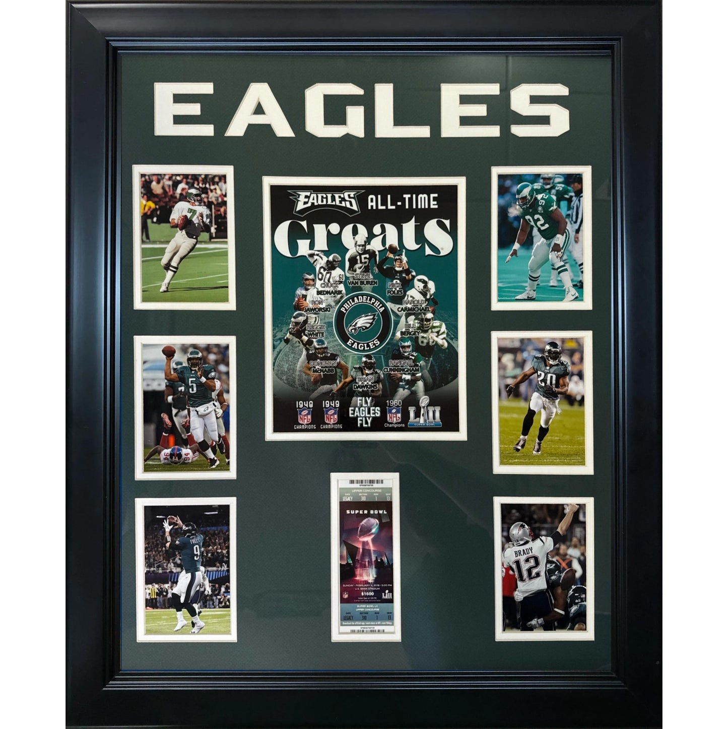 Philadelphia Eagles All Time Greats w/ Superbowl Tickets