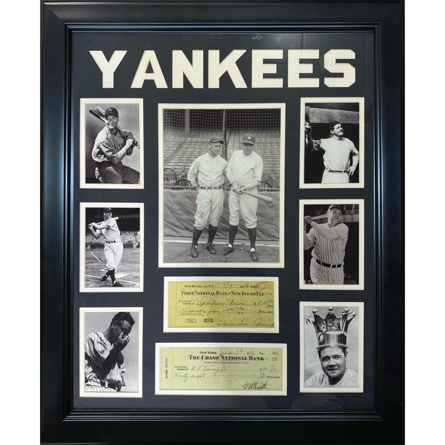 New York Yankees Outfielders Babe Ruth and Roger Maris Double Checks 2