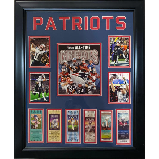 New England Patriots All Time Greats w/ Superbowl tickets