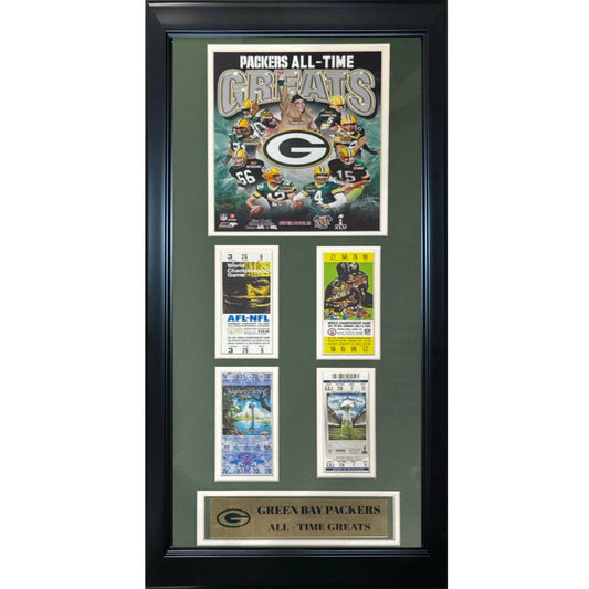 Green Bay Packers All Time Greats w/ Superbowl tickets