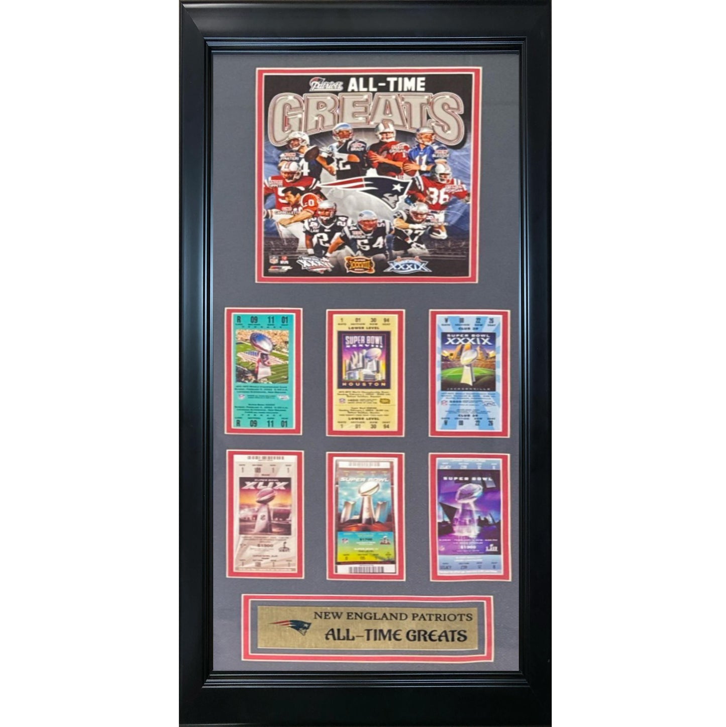 New England Patriots All Time Greats w/ Superbowl tickets